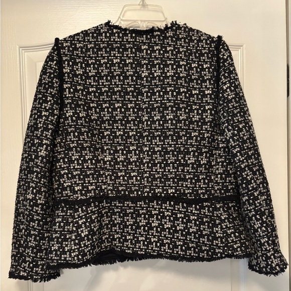 Ann Taylor Black and White Tweed Jacket - Picture 3 of 5
